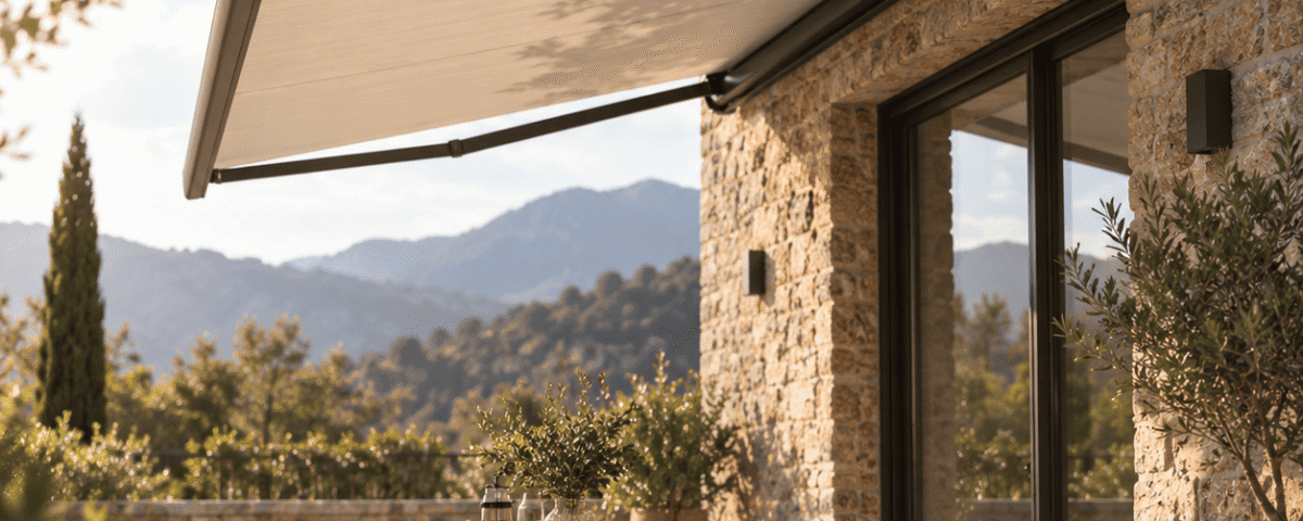Mostres de teixits per a tendals d'exterior en diferents colors